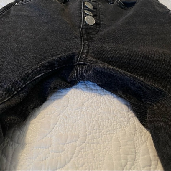 BDG Girlfriend High Rise Button Fly Faded Black Skinny Jeans - 25 - Picture 9 of 14